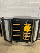 Dual Zone 24 in.18-Bottle Wine and 88-Can Built-In and Freestanding Beverage Cooler, Stainless Steel