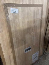 4 ft. L x 25 in. D Unfinished Hevea Solid Wood Butcher Block Countertop With Square Edge