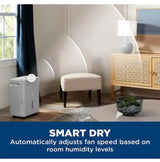 50-Pints for Wet Rooms Up To 4500 sq. ft. Residential Dehumidifier with Bucket in Gray Wi-Fi, ENERGY STAR