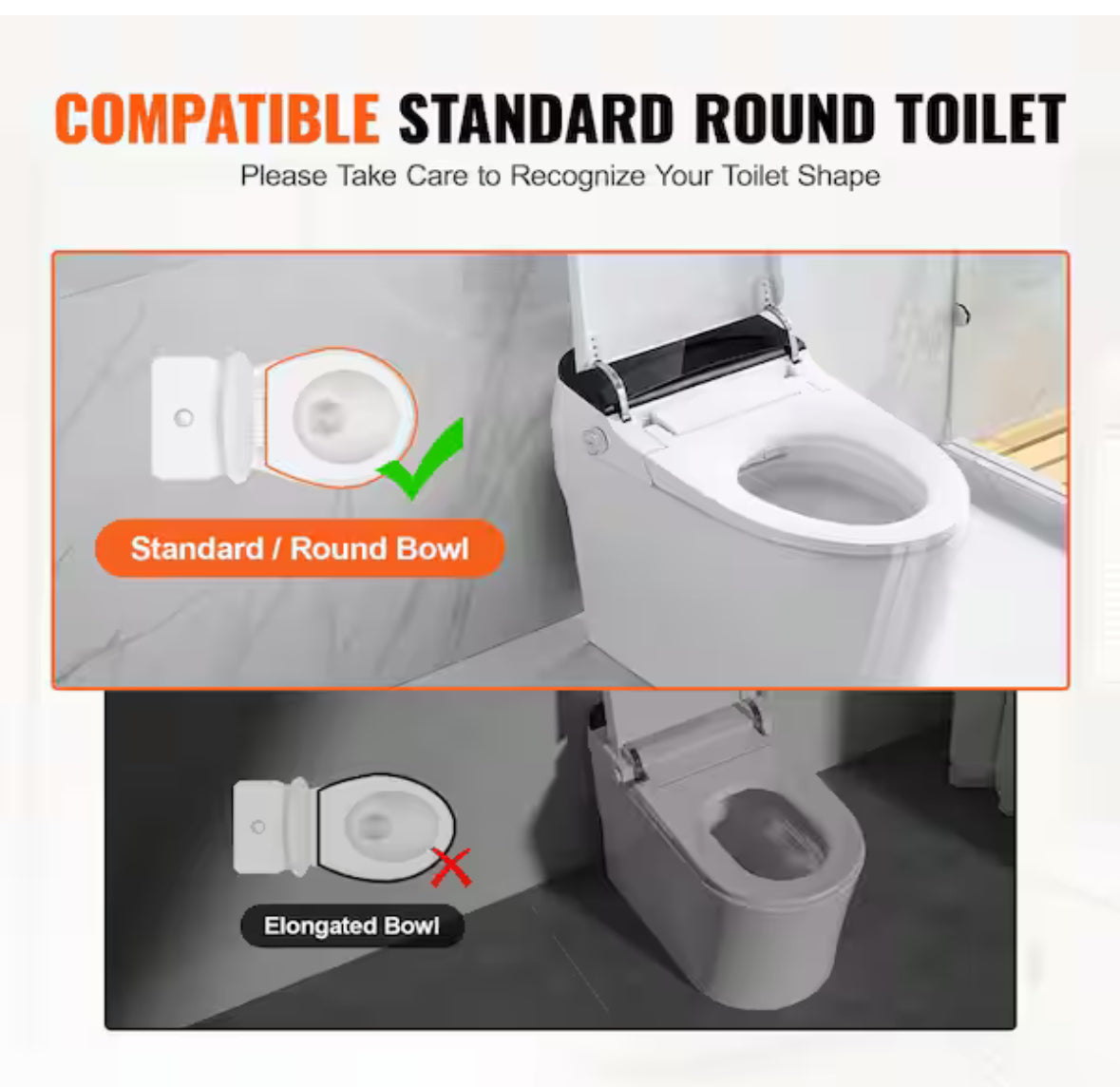 Raised Toilet Seat 10 in. x 24 in. Elevated Toilet Seat in white 300 lbs. Weight Capacity for Standard Round Toilet