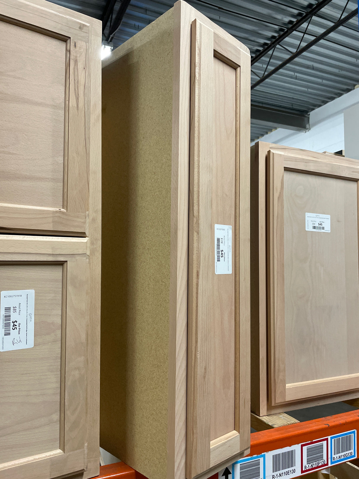 Recessed Panel 9 in. W x 12 in. D x 36 in. H Assembled Wall Cabinet in Unfinished