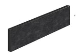 24.5 in. D L x 4 in. D Engineered Composite Countertop Sidesplash in Amani Black