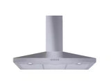 Siena 36 in. 350CFM Convertible Pyramid Wall Mount Range Hood in Stainless Steel with Charcoal Filters and LED Lighting