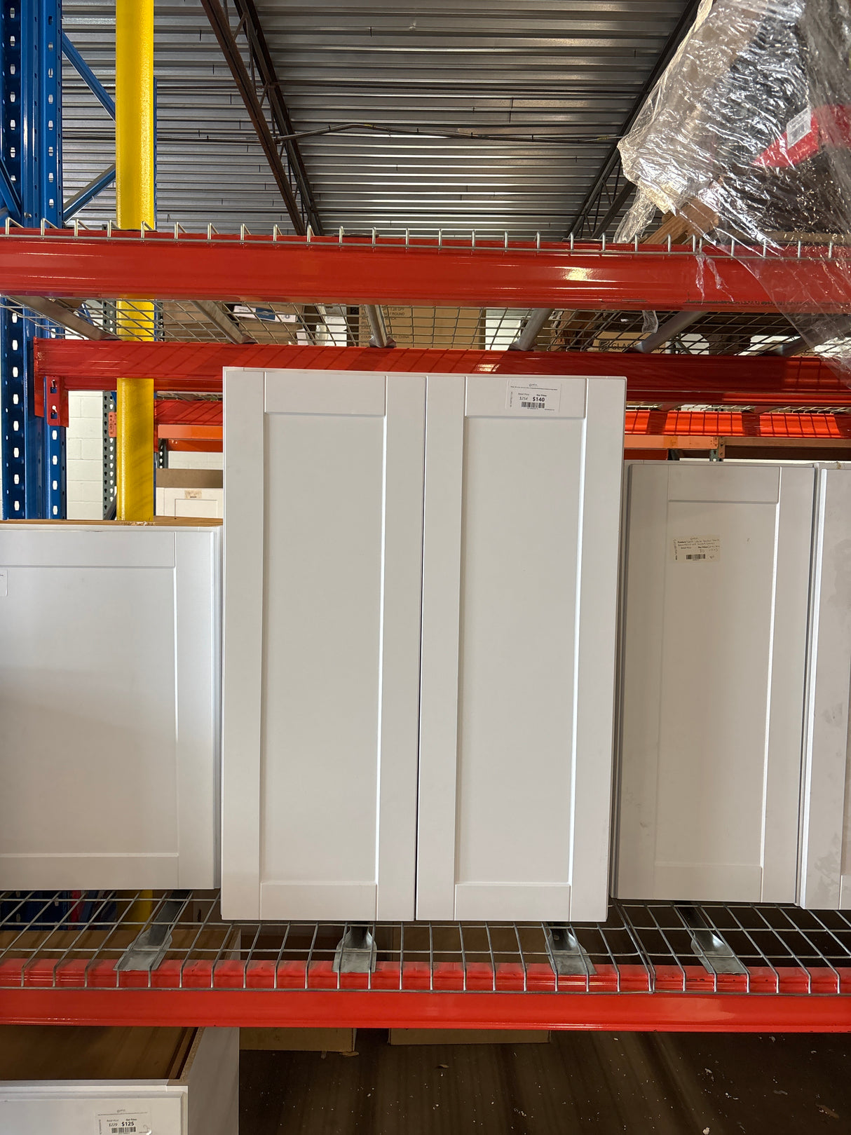 Shaker 30 in. W x 12 in. D x 42 in. H Assembled Wall Kitchen Cabinet in Satin White
