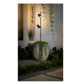 480 Lumen Low Voltage Black Integrated LED Outdoor Spotlight with 2 Adjustable Spotlights on a 28-42 in. Pole (1-Pack)