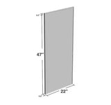 22 in. W x 47 in. H Rectangle Aluminum Alloy Gold Framed Wall Mirror