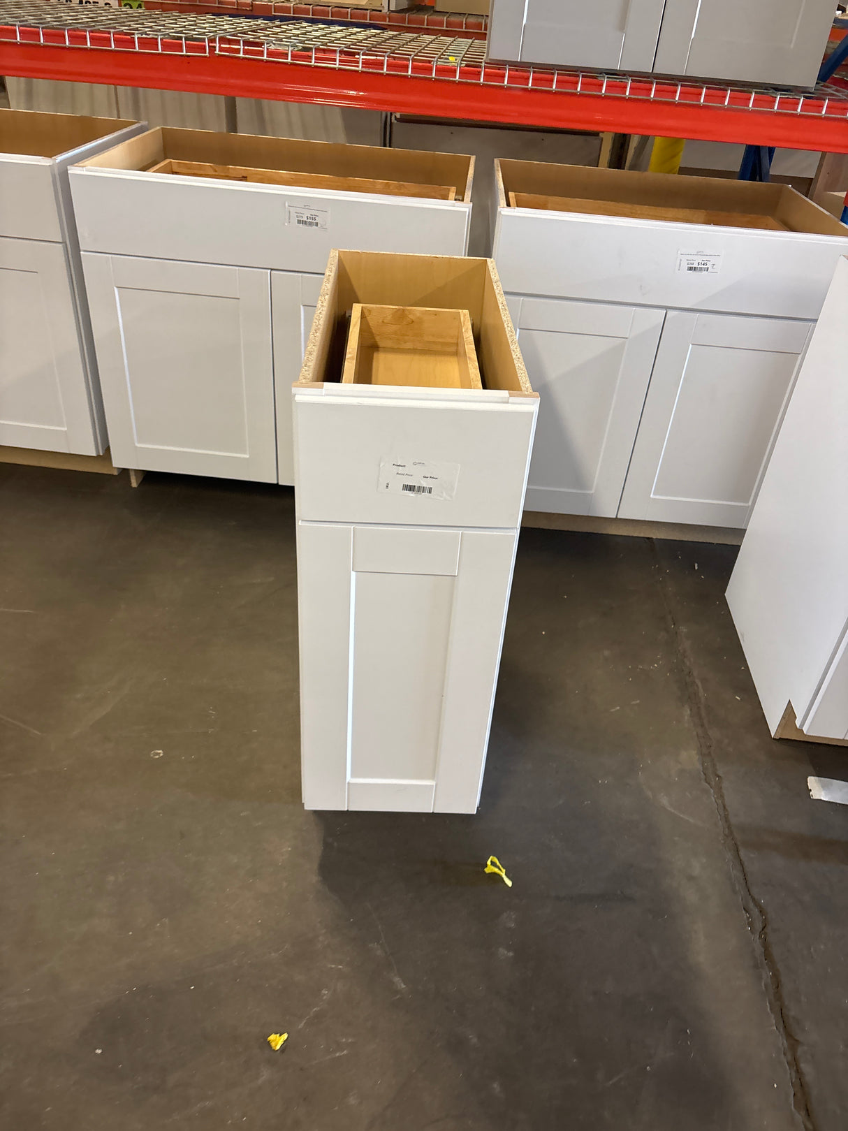 Shaker 12 in. W x 24 in. D x 34.5 in. H Assembled Base Cabinet in Satin White