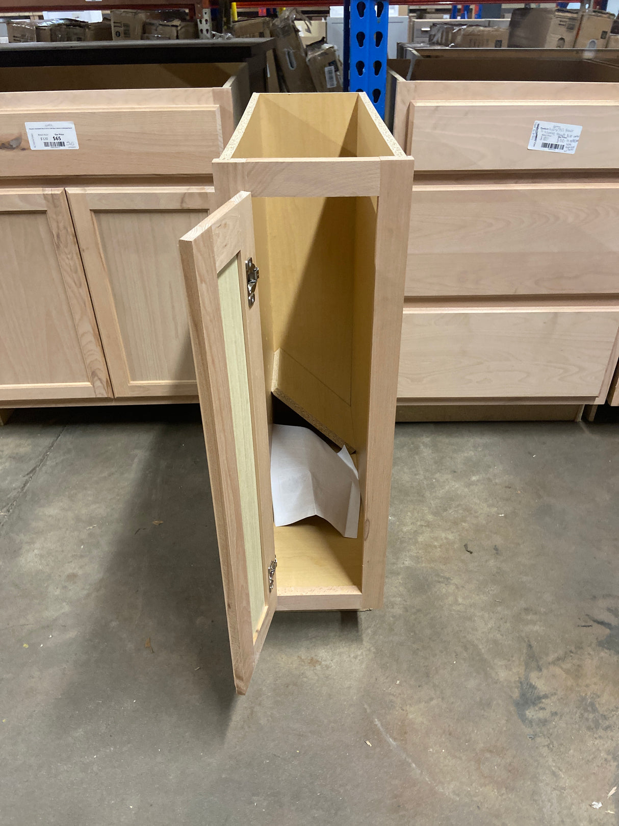 Hampton Assembled 9x34.5x24 in. Base Cabinet in Unfinished Beech