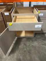 Sinclair 24 in. W x 24 in. D x 34.5 in. H Assembled Base Kitchen Cabinet in Shaker Light Oak