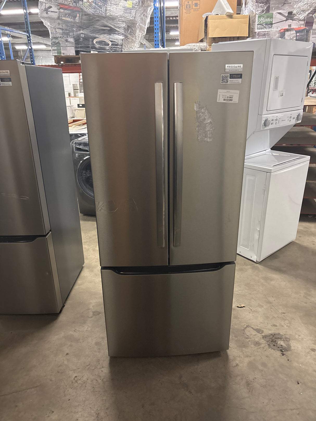 Gallery 30 in. 20 cu. ft. Standard Depth French Door Refrigerator in Stainless Steel with Internal Water Dispenser