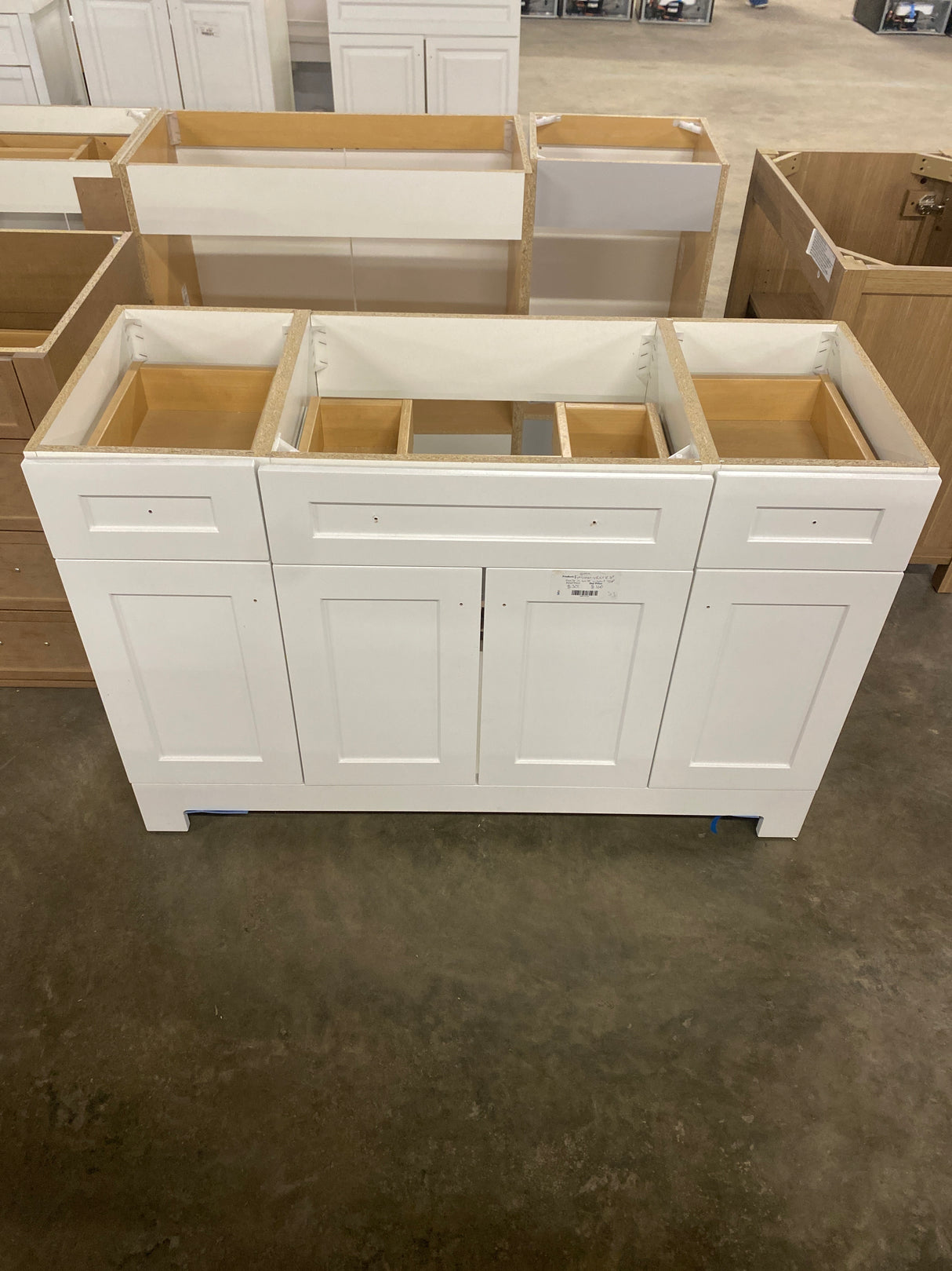 Everdean 48.5 in. W x 18.75 in. D Vanity in White without Top