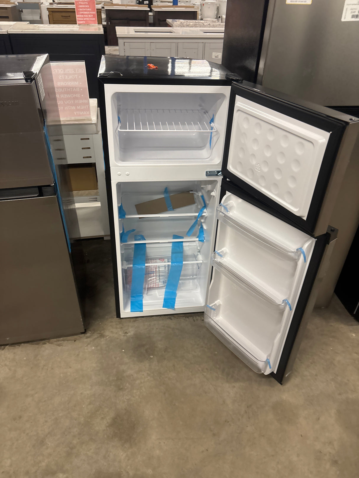 4.5 cu. ft. 2-Door Mini Refrigerator in Platinum Steel with Freezer