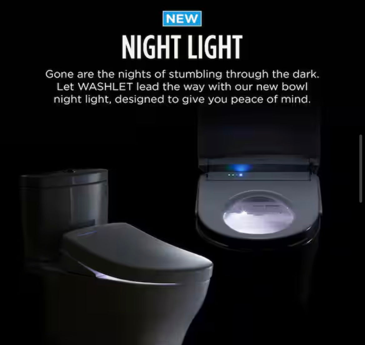 S2 Washlet Electric Heated Bidet Seat for Elongated Toilet in Cotton White