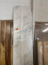 8 ft. L x 25 in. D Engineered Composite Countertop in Calcutta Blanc with Satin Finish