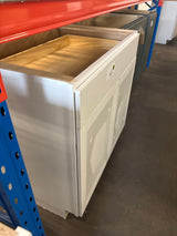 Westfield Feather White Shaker Stock Assembled Base Kitchen Cabinet (36 in. W x 23.75 in. D x 35 in. H)