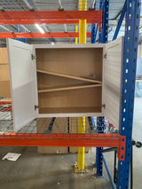 Courtland Shaker Assembled 30 in. x 30 in. x 12 in. Stock Wall Kitchen Cabinet in Polar White Finish
