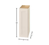 Avondale 9 in. W x 12 in. D x 42 in. H Ready to Assemble Plywood Shaker Wall Kitchen Cabinet in Antique White