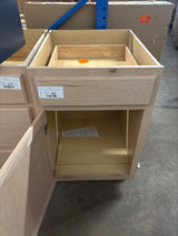 21 in. W x 24 in. D x 34.5 in. H Assembled Base Kitchen Cabinet in Unfinished with Recessed Panel