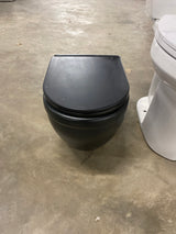 Ivy Elongated Toilet Bowl Only in Matte Black