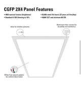 2 ft. x 4 ft. 4500 Lumens Integrated LED Flat Panel Light 4000K