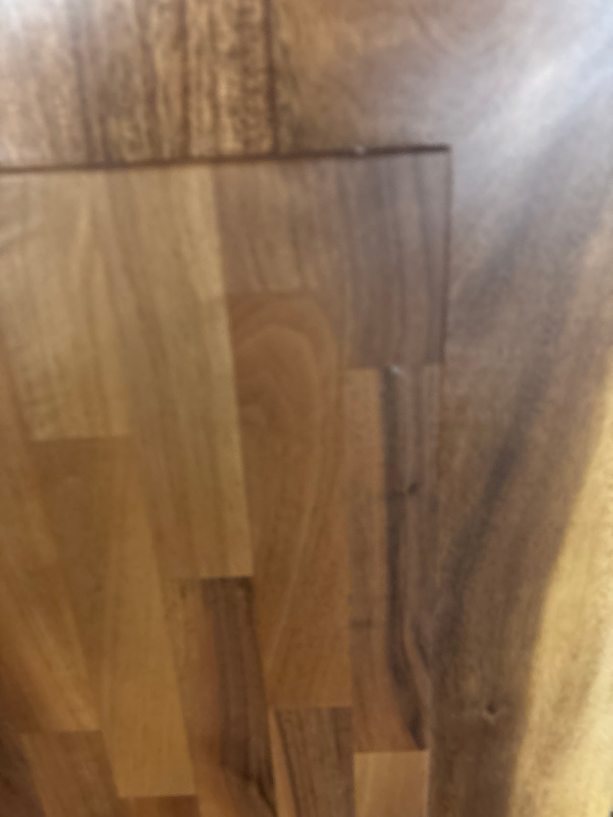 4 ft. L x 25 in. D Finished Engineered Walnut Butcher Block Countertop