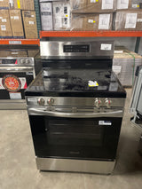 30 in. 5 Burner Element Freestanding Electric Range in Stainless Steel with EvenTemp and Steam Clean