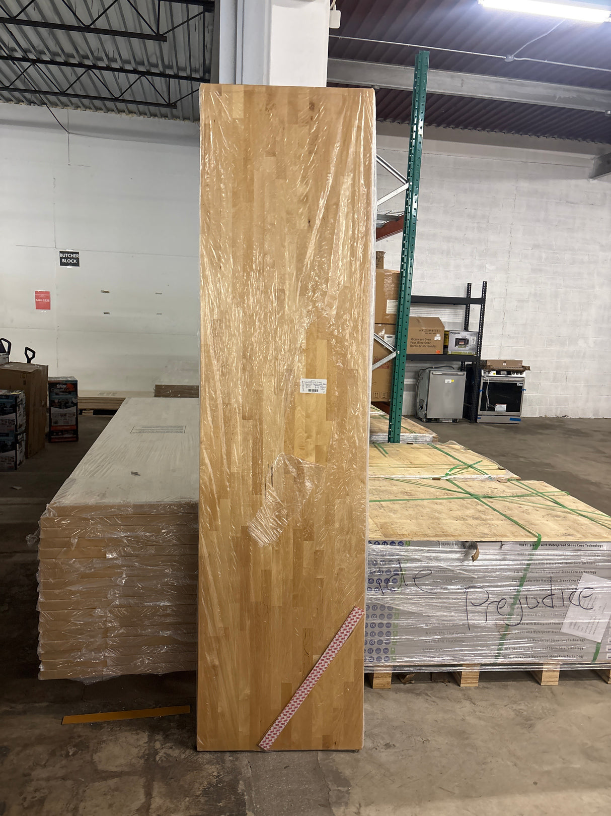 8 ft. L x 25 in. D Finished Engineered Oak Butcher Block Countertop with Standard Edge