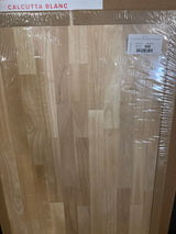 4 ft. L x 25 in. D Unfinished Hevea Solid Wood Butcher Block Countertop With Square Edge