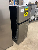 4.5 cu. ft. 2-Door Mini Refrigerator in Platinum Steel with Freezer