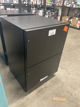 23.42 in. 215-Can 2-Drawer Single Zone Beverage Cooler with Dual Swivel Casters Outdoor Refrigerator 4.9 cu.ft. in Black