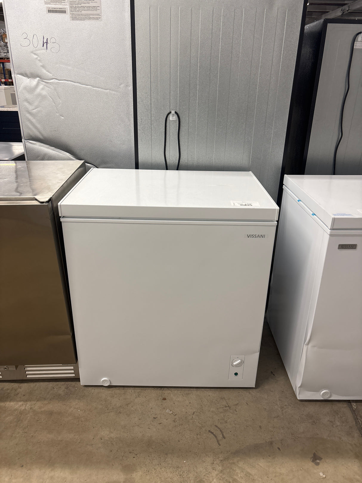 7.0 cu. ft. Manual Defrost Chest Freezer with LED Light in White Garage Ready