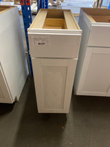 Courtland 12 in. W x 24 in. D x 34.5 in. H Assembled Shaker Base Kitchen Cabinet in Polar White