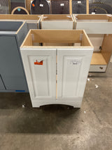 Everdean 25 in. W x 19 in. D x 34 in. H Single Sink Freestanding Bath Vanity in White without Top