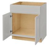 Avondale Shaker Dove Gray Ready to Assemble Plywood 30 in Sink Base Cabinet (30 in W x 34.5 in H x 24 in D)