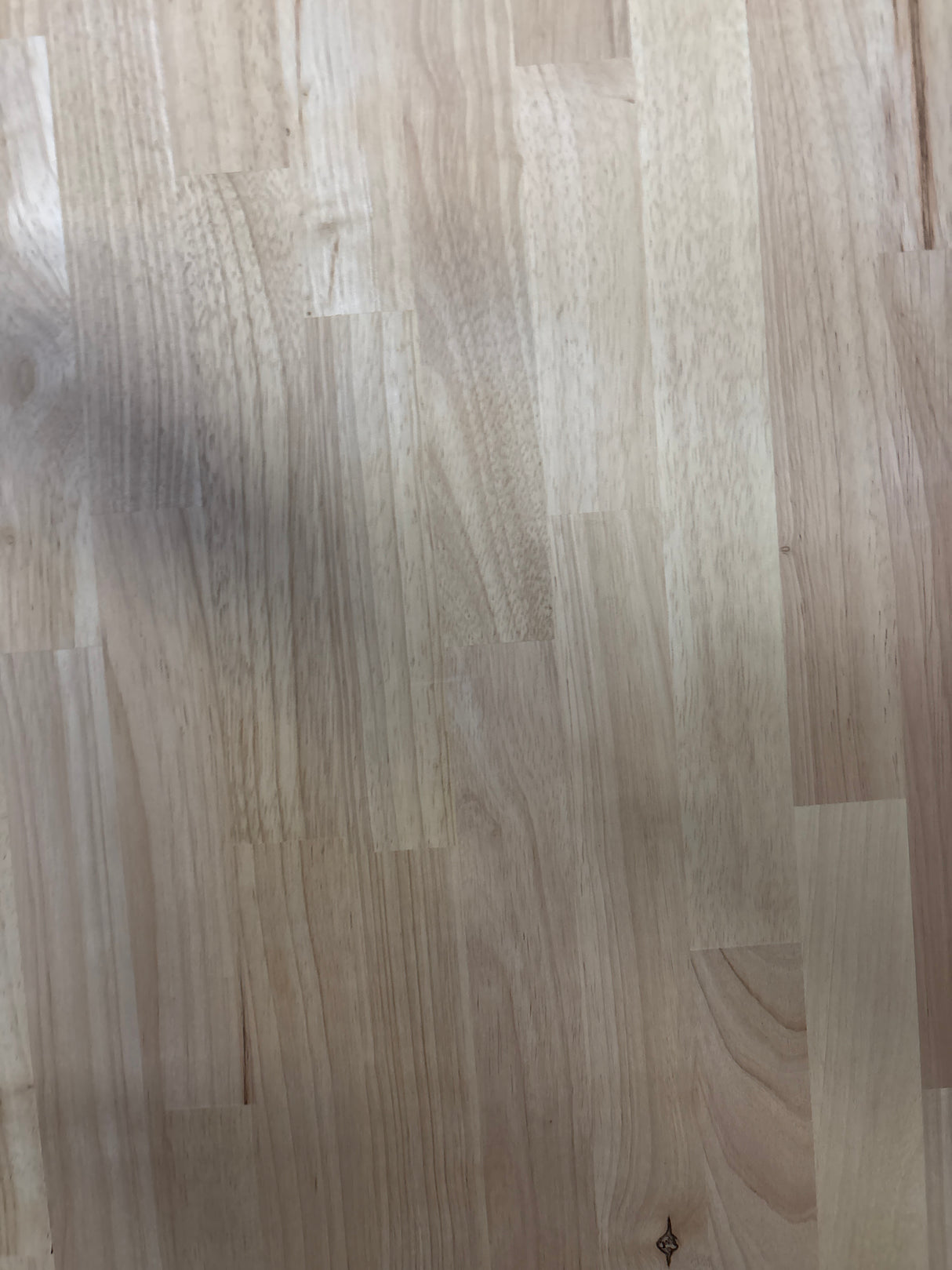 6 ft. L x 39 in. D Unfinished Hevea Butcher Block Island Countertop in With Standard Edge