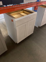 Westfield Feather White Shaker Stock Assembled Base Kitchen Cabinet (30 in. W x 23.75 in. D x 35 in. H)