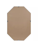 Medium Novelty Gold Beveled Glass Contemporary Mirror (25.5 in. H x 37.5 in. W)