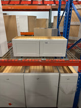 Westfield Feather White Shaker Stock Assembled Wall Kitchen Bridge Cabinet (36 in. W x 12 in. D x 12 in. H)