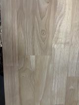 4 ft. L x 25 in. D Unfinished Hevea Solid Wood Butcher Block Countertop With Square Edge