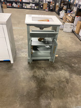 Doveton 24 in. Single Sink Sage Green Bath Vanity with White Engineered Stone Top (Assembled)