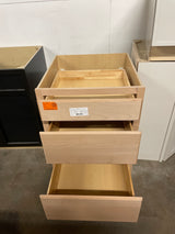 24 in. W x 24 in. D x 34.5 in. H Assembled Drawer Base Kitchen Cabinet in Unfinished with Recessed Panel