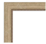 Astor 33 in. x 27 in. Modern Rectangle Framed Champagne Bathroom Vanity Mirror