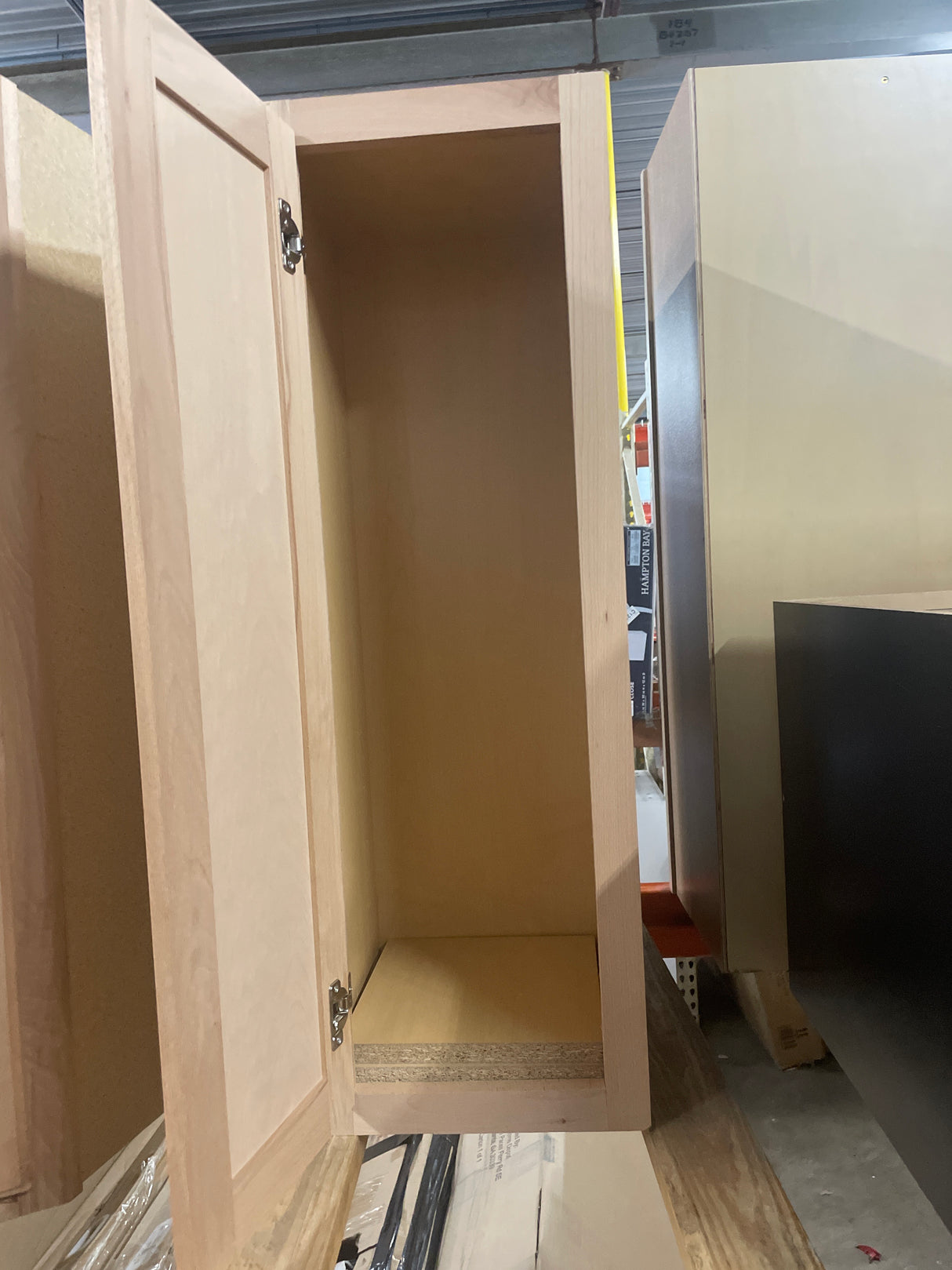 Recessed Panel 12 in. W x 12 in. D x 36 in. H Assembled Wall Cabinet in Unfinished