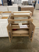 Cargrove 30 in. Single Sink Oak Bath Vanity without Top (Assembled)