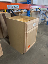 21 in. W x 24 in. D x 34.5 in. H Assembled Base Kitchen Cabinet in Unfinished with Recessed Panel