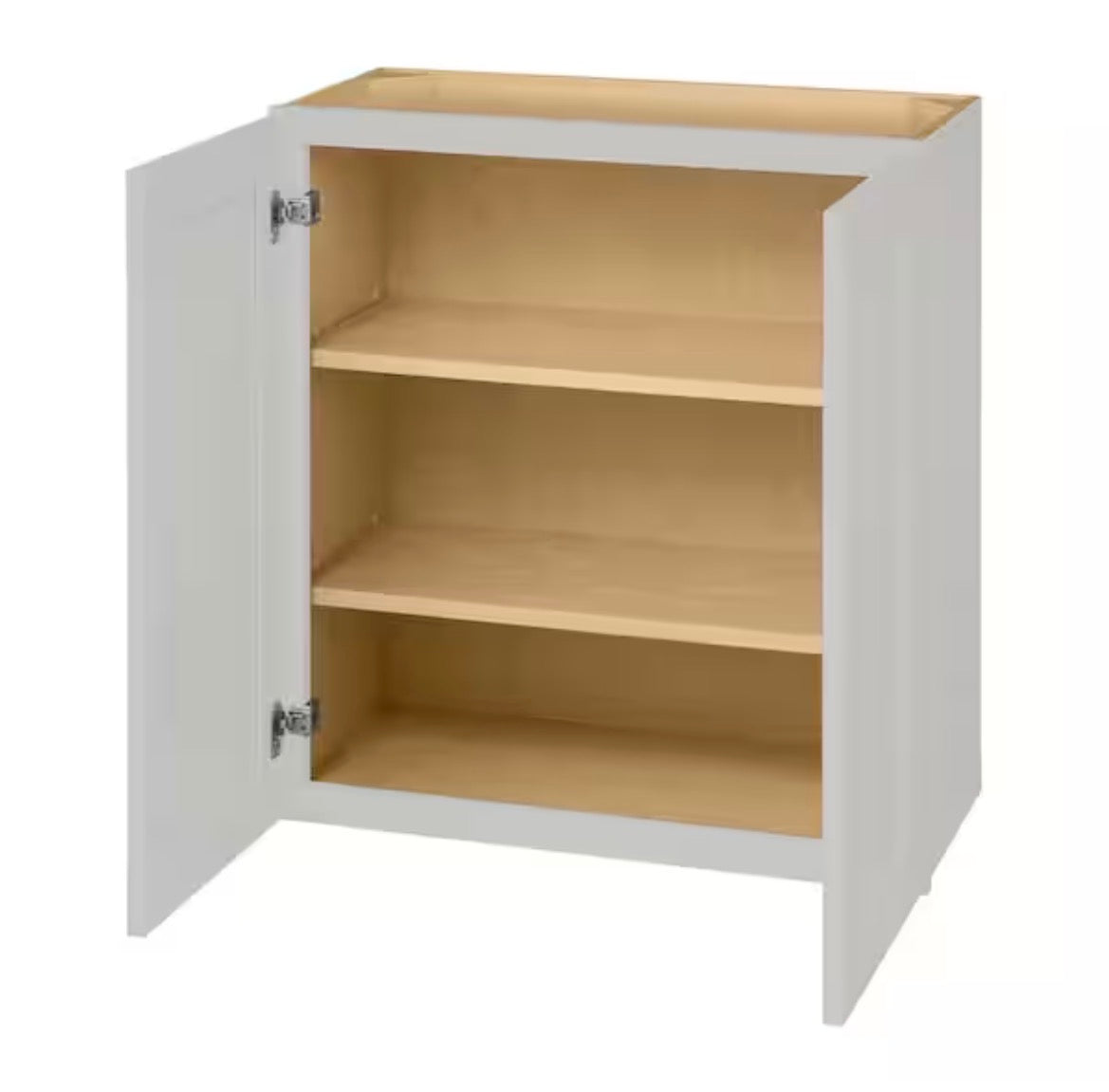 Avondale 27 in. W x 12 in. D x 30 in. H Ready to Assemble Plywood Shaker Wall Kitchen Cabinet in Dove Gray