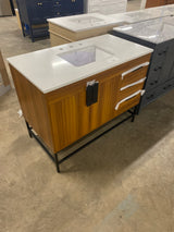 Regal Vanity 2dr 3dw 42"x22"x33.5" in Teak
