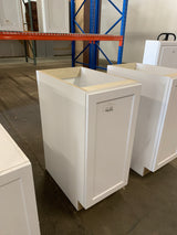 Designer Series Melvern Assembled 15x34.5x23.75 in. Full Height Door Base Kitchen Cabinet in White