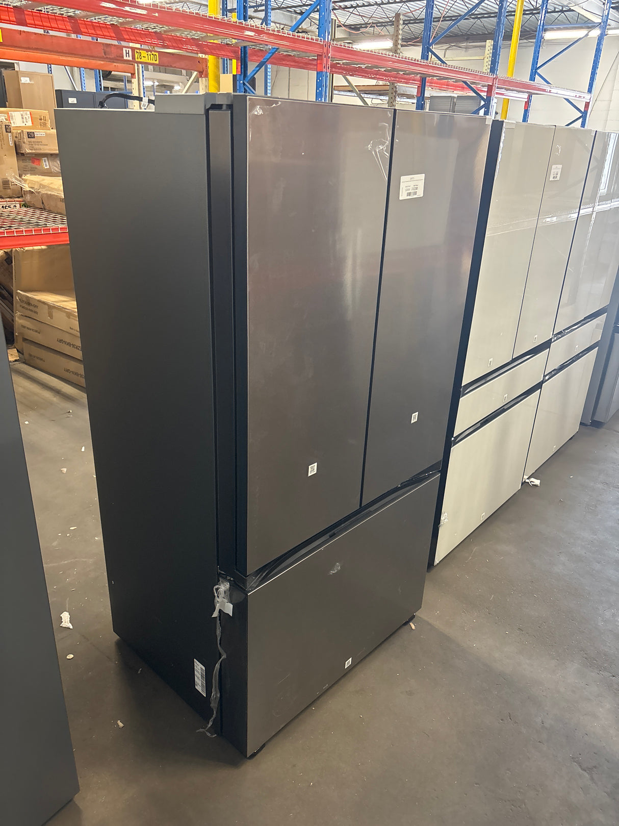 Samsung 24 cu. ft. Bespoke Counter Depth 3-Door French Door Refrigerator with Beverage Center