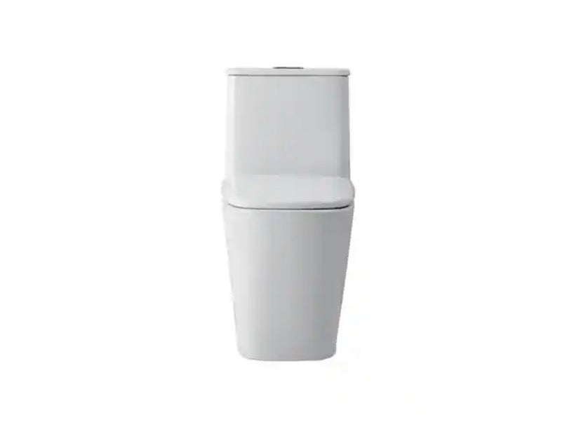 Simply Living One-Piece 1.2 GPF Dual Flush Siphon Jet Elongated Toilet in White (14 in W x 31 in H)